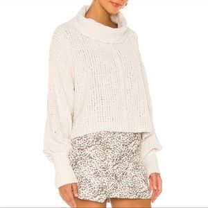 Free People Cropped Chunky Sweater
